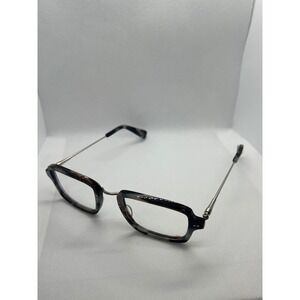 Say Oh C03 Square Eyeglasses‎ Frames Black Clear Silver RX Optical Glasses